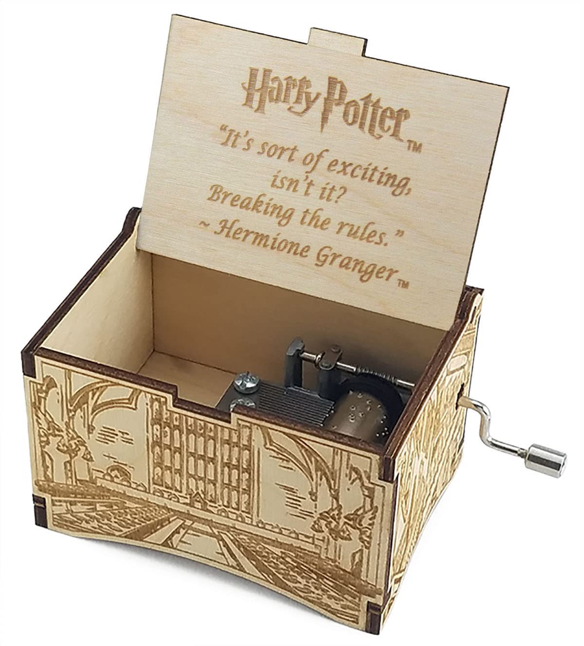 Harry Potter Hogwarts Castle Music Box with Hedwig's Theme - Collectible Movie Merchandise Gift for Women & Men - Perfect for Birthday, Christmas, Mother’s Day & Anniversary - Home Decor & Harry Potter Fan Collection Display