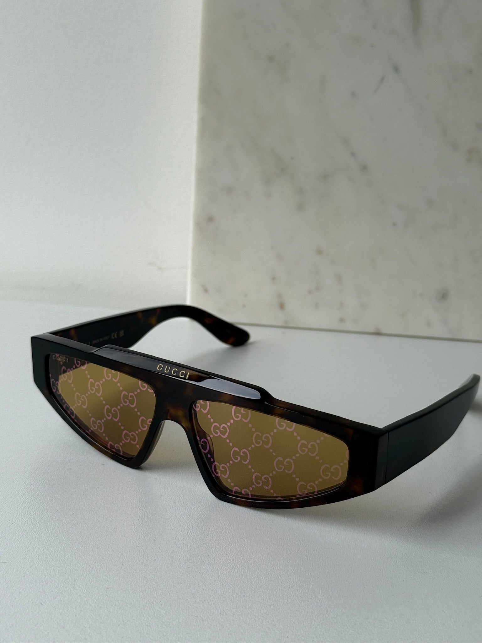 Gucci GG1591S Mirrored Aviator Sunglasses - Brown Tortoise Frame & Reflective Lenses for UV Protection | Luxury Fashion Accessory for Women & Men | Perfect for Driving, Beach, and Outdoor Activities