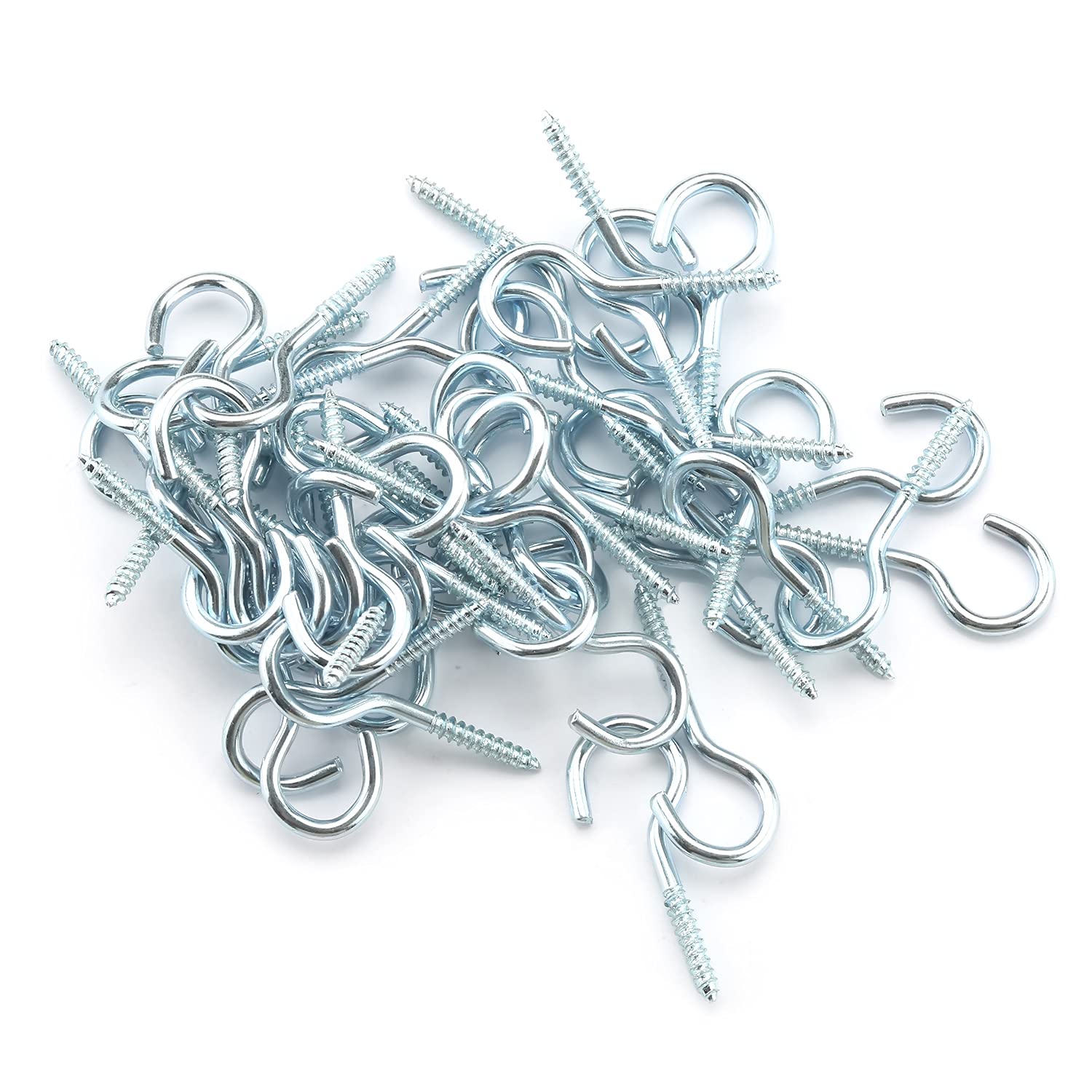 MroMax 50Pcs Small Screw Eye Hooks 1.18