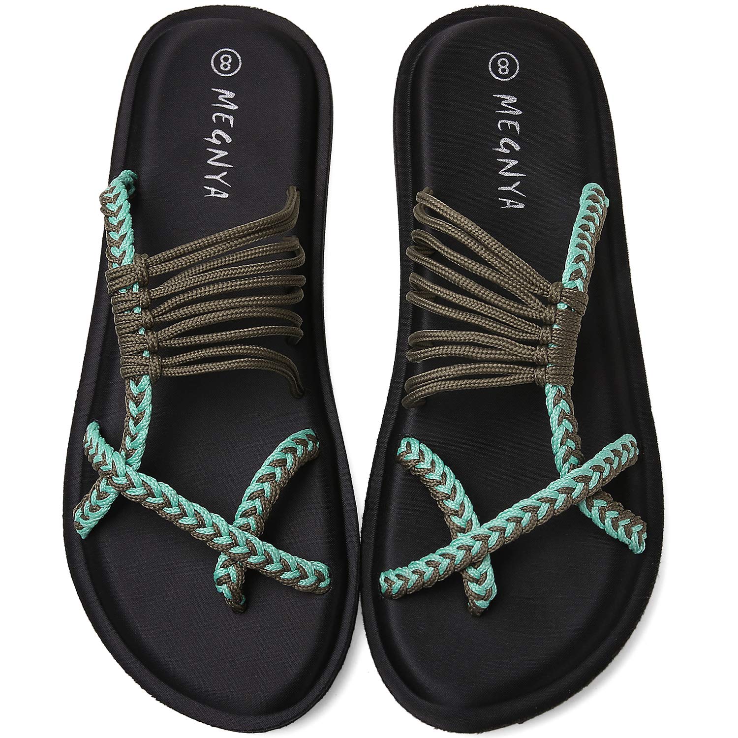 Megnya Women's Yoga Mat Flip Flops - Comfortable Foam Walking Sandals | Lightweight Flexible Slippers for Beach, Pool, Travel & Outdoor Activities | Perfect for Yoga, Vacation & Relaxation