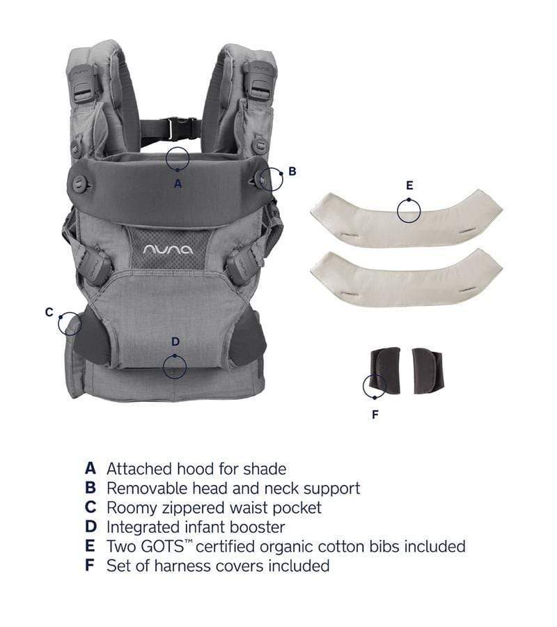 Nuna CUDL Baby Carrier - Ergonomic, Lightweight & Adjustable Infant Carrier for Hands-Free Comfort - Perfect for Hiking, Travel & Everyday Use