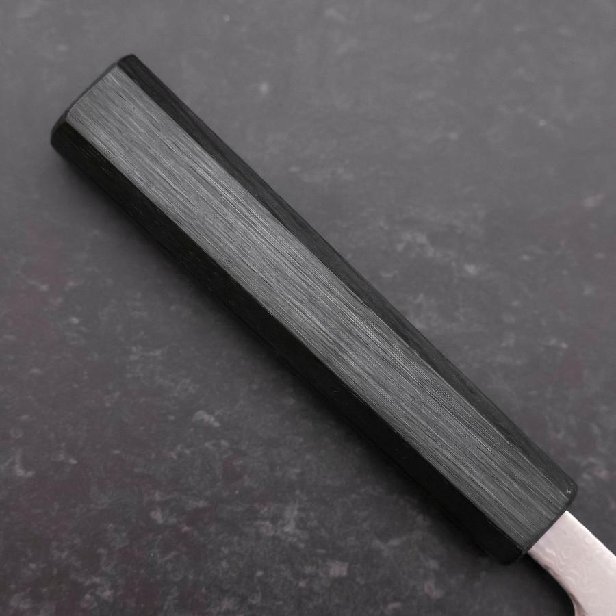 VG-10 Damascus Steel Petty Knife 140mm with Dark Blue Urushi Handle - Perfect for Slicing, Peeling & Precision Kitchen Tasks