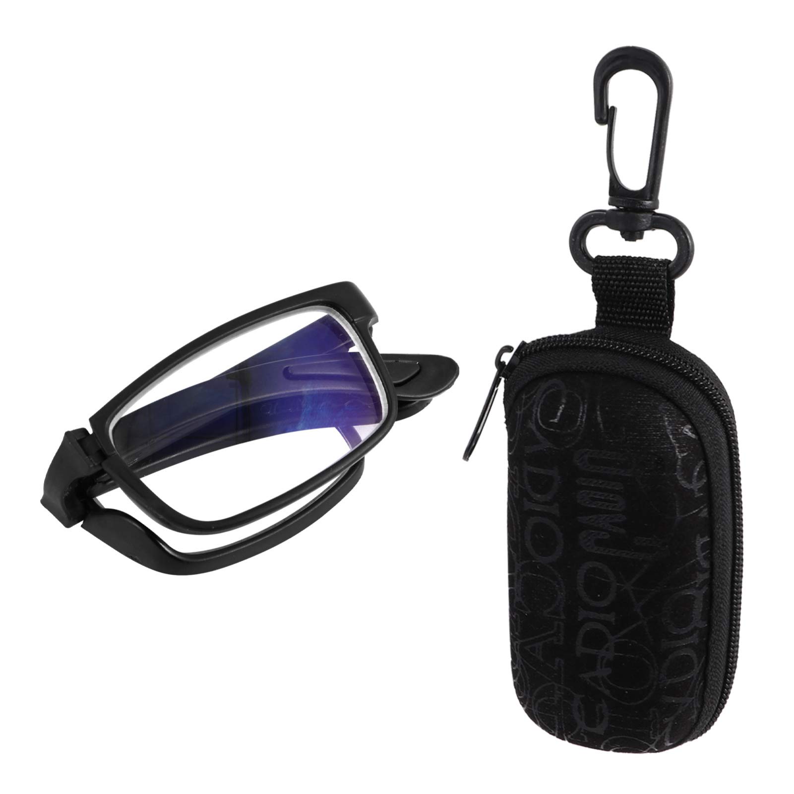 EXCEART Foldable Reading Glasses - Portable Folding Readers for Nearsighted Men & Women with Carrying Case | Perfect for Office, Travel and Daily Use