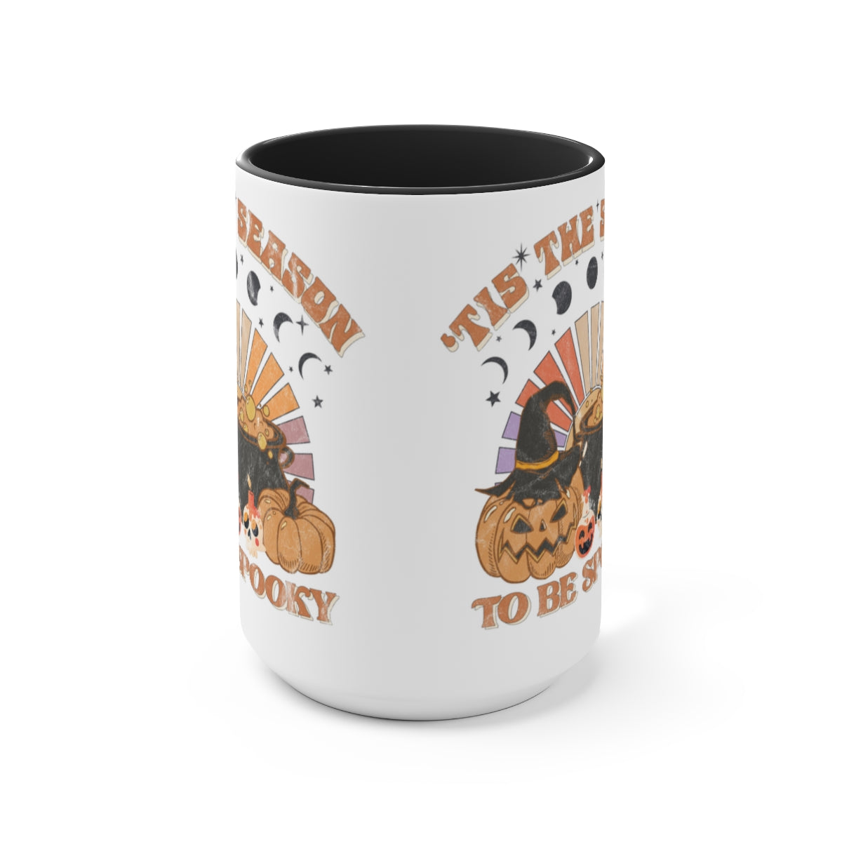 Spooky Pumpkin Coffee Mug 15oz - Halloween Themed Ceramic Cup for Coffee, Tea & Hot Drinks - Perfect for Fall Decor & Gifts