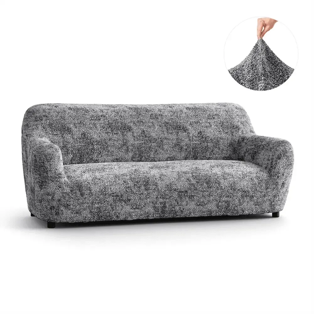 3 Seater Sofa Slipcover - Soft Microfiber Printed Fabric - Perfect for Living Room, Family Room & Home Decor