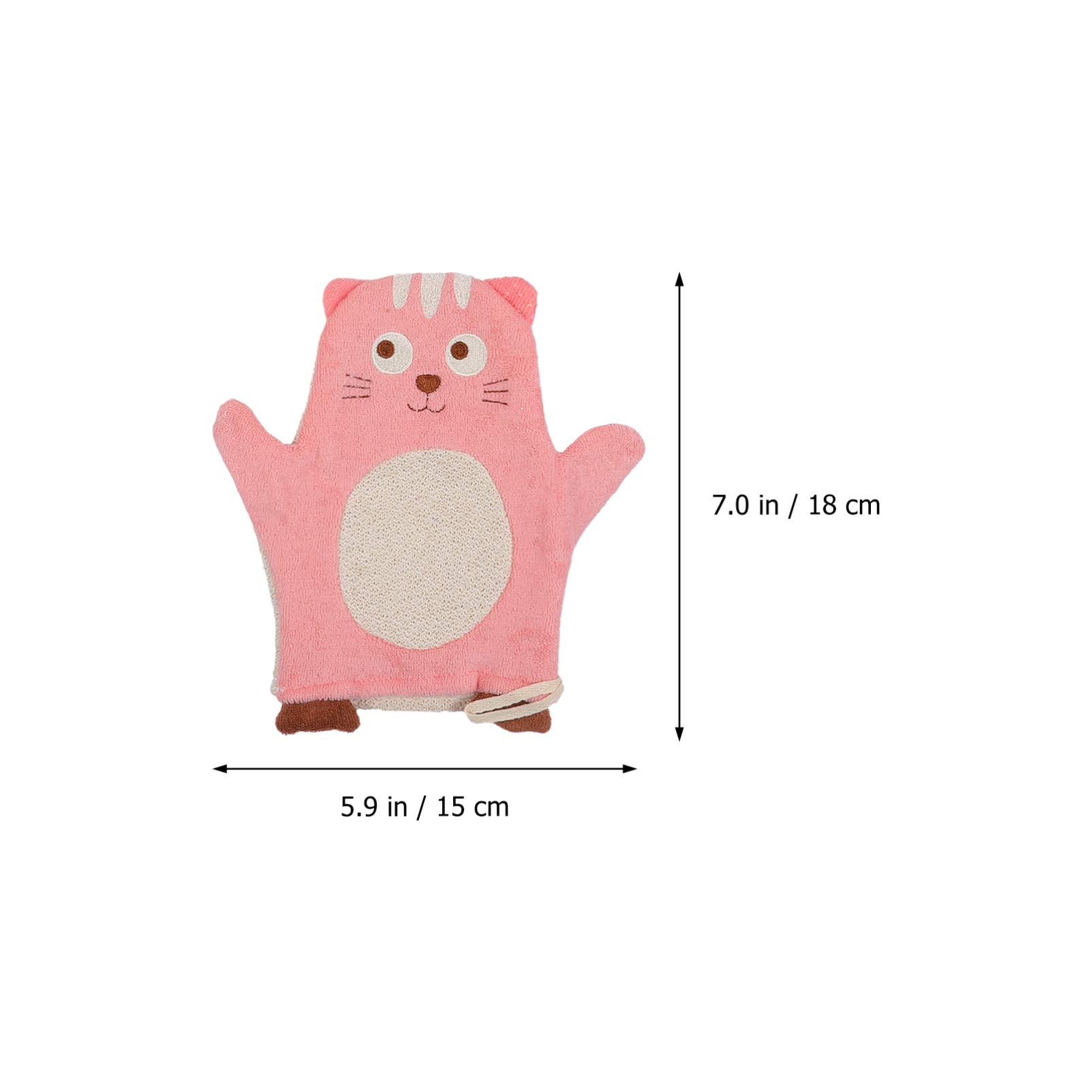 Beaupretty 3pcs Kids Bath Sponge Set - Cute Cartoon Animal Baby Bath Gloves & Wash Mitt for Toddlers | Soft Cotton Towel Body Scrub | Natural Baby Shower Bathing Accessories for Sensitive Skin | Perfect for Daily Bath Time & Gentle Skin Care