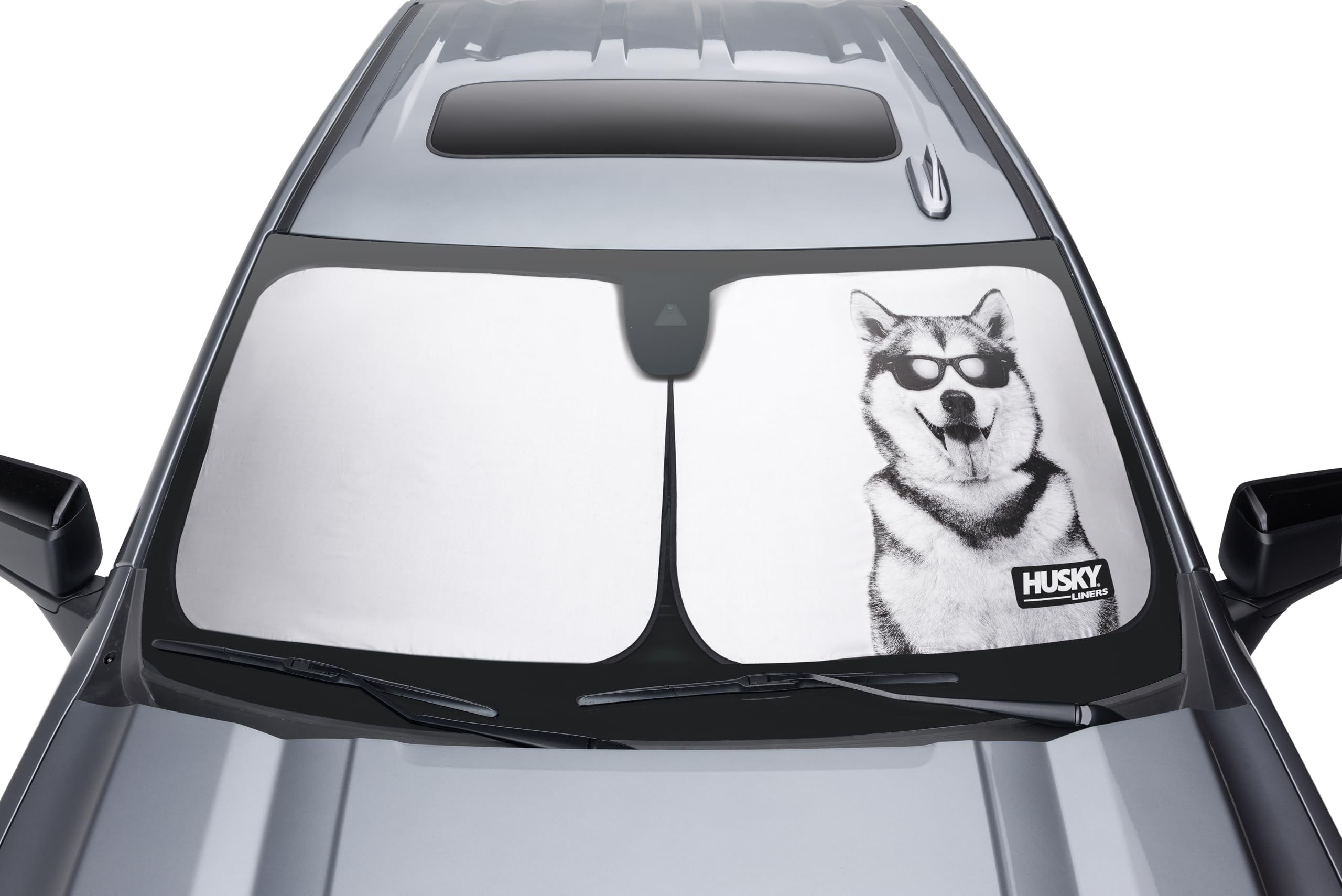 Husky Liners Custom Fit Sunshade for 2019-2020 Chevrolet Silverado & GMC Sierra 1500 | 2020-2020 Silverado & Sierra 2500/3500 HD | UV Protection & Heat Reduction | Perfect for Summer Driving & Parking