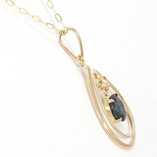 18K Yellow Gold Sapphire Necklace | Genuine Sapphire Pendant | Elegant Jewelry Gift for Women | Perfect for Weddings, Anniversaries & Special Occasions