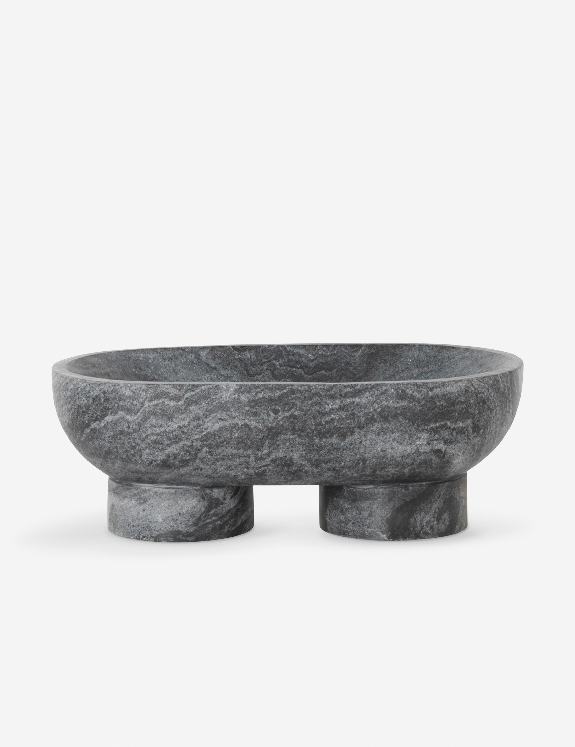 Ferm Living Alza Bowl - Minimalist Ceramic Serving Bowl for Salads, Snacks & Desserts - Perfect for Dining, Entertaining & Home Decor