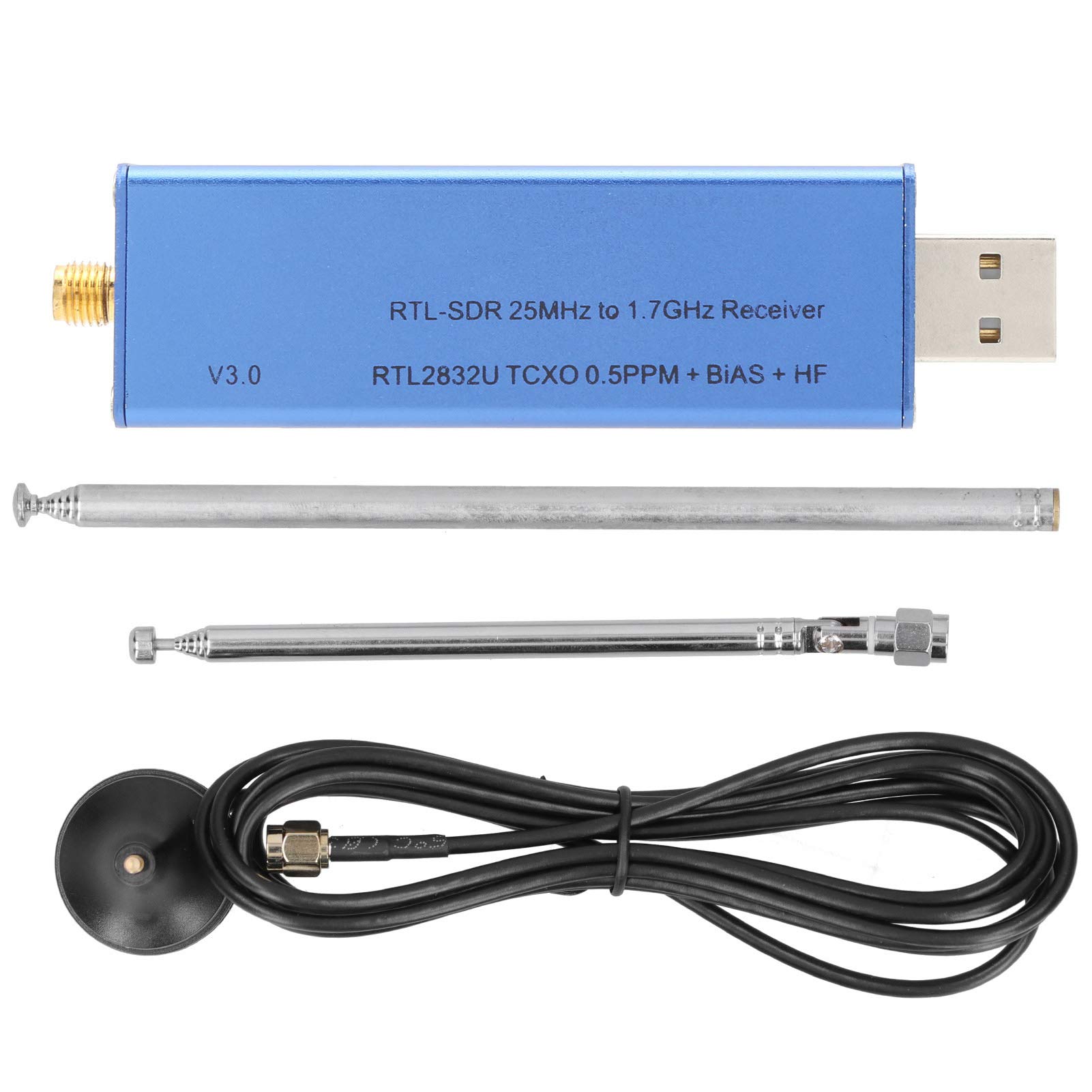 ODJTTIG A300U Digital Radio Receiver - AM, NFM, FM, DSB, USB, LSB, CW & DAB Reception for Ham Radio Enthusiasts | Perfect for Emergency Communication, Field Operations & Shortwave Listening