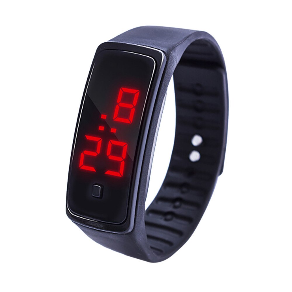 Kids Digital Sports Watch - LED Display Silicone Strap Waterproof Smart Watch for Boys & Girls - Perfect for School, Running, and Outdoor Activities