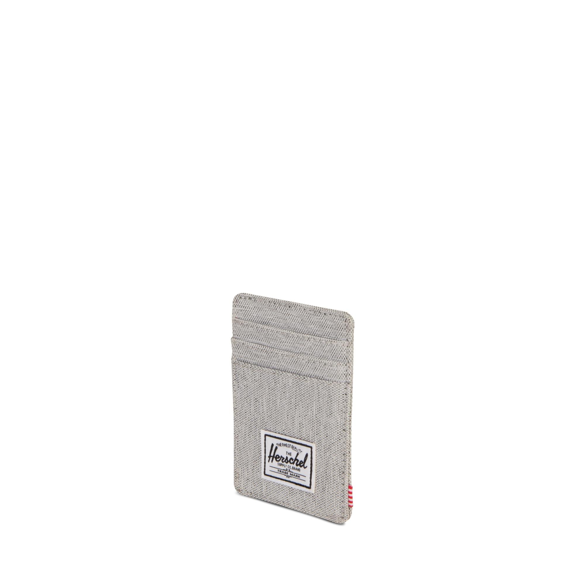 Herschel Raven Wallet - Light Grey Crosshatch Slim RFID Blocking Bifold Wallet for Men & Women | Perfect for Travel, Everyday Use & Minimalist Lifestyle