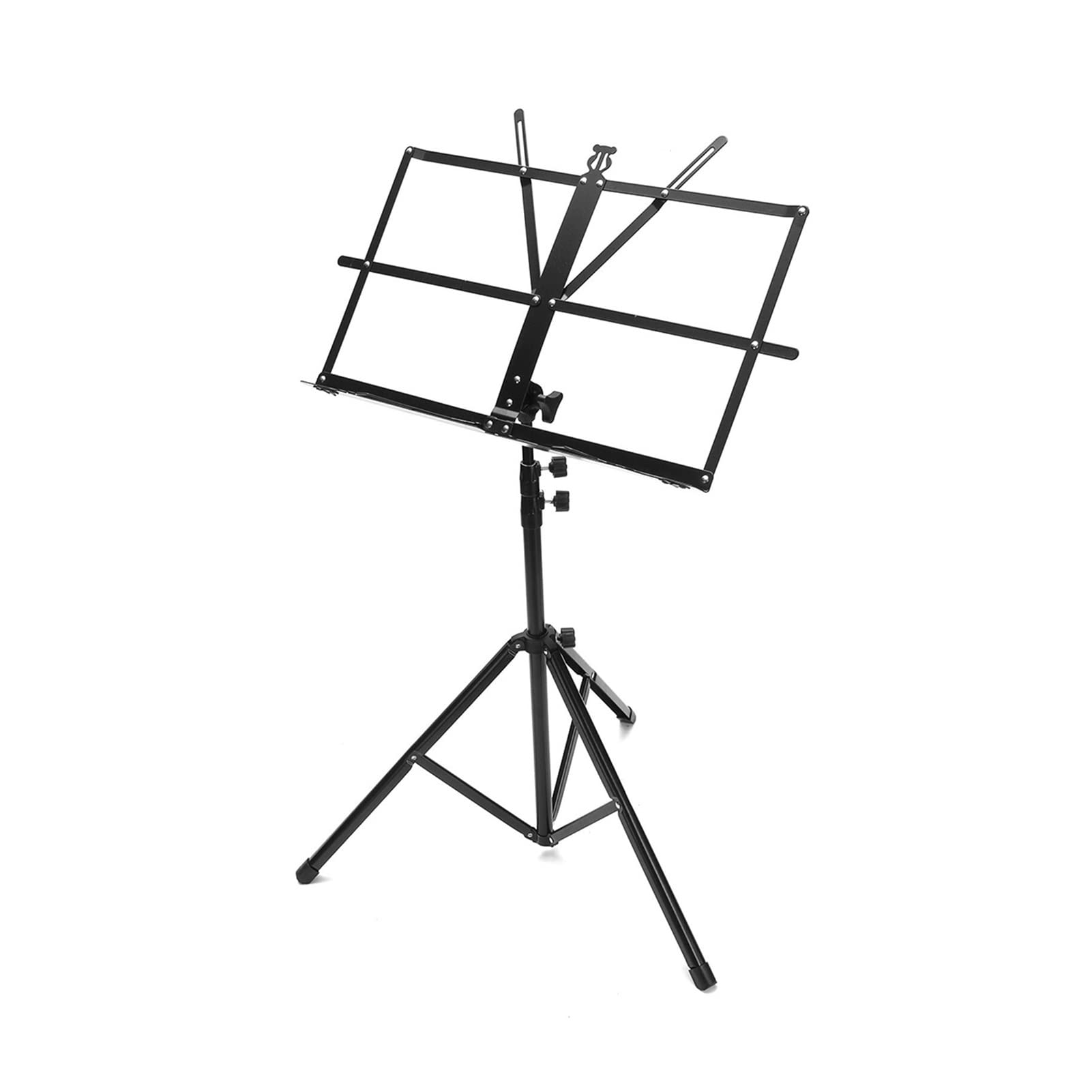 FEIYYANG Adjustable Aluminum Alloy Sheet Music Stand - Portable Folding Orchestra Violin Stand with Waterproof Carry Bag | Perfect for Indoor/Outdoor Performances, Music Practice & Band Rehearsals