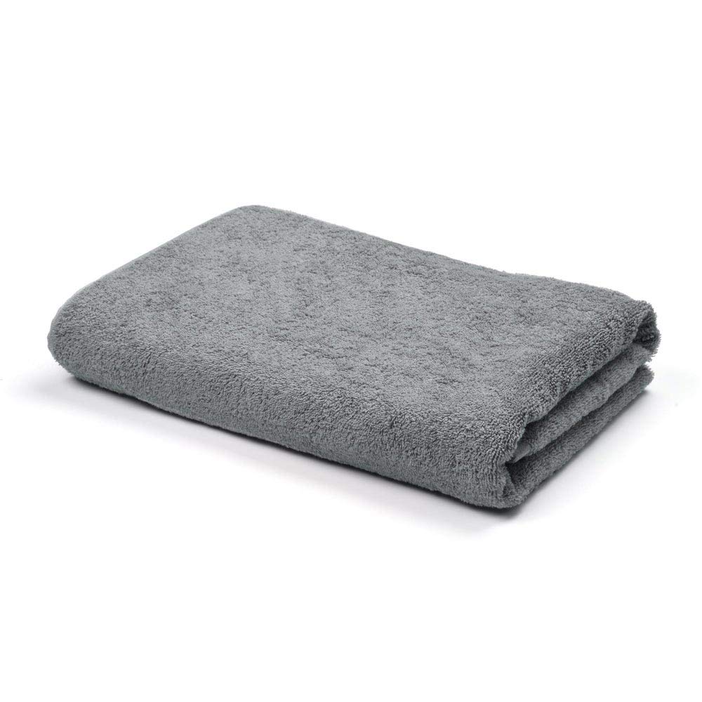Aquaterior 28x53 Inch Lightweight 100% Cotton Bath Towel - Quick Dry, Super Absorbent & Soft for Bathroom, Hotel, Spa, Pool & Gym - Gray (Perfect for Everyday Use, Travel & Luxury Bathing)