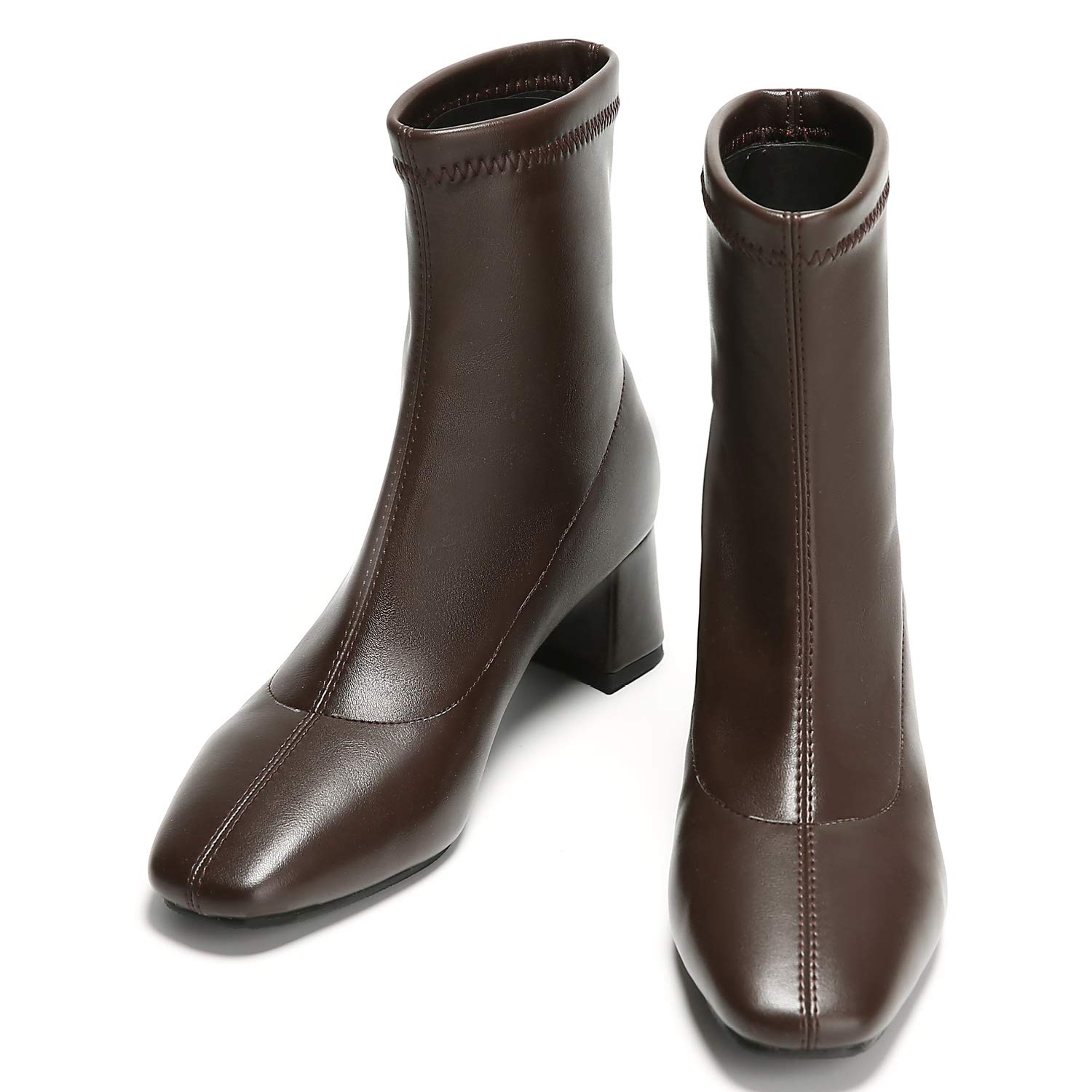 C.Paravano Women's Ankle Boots - High Heel Pointed Toe Stiletto Booties with Side Zip | Fashionable Dress Boots for Office, Party & Night Out | Comfortable Heeled Boots for Women