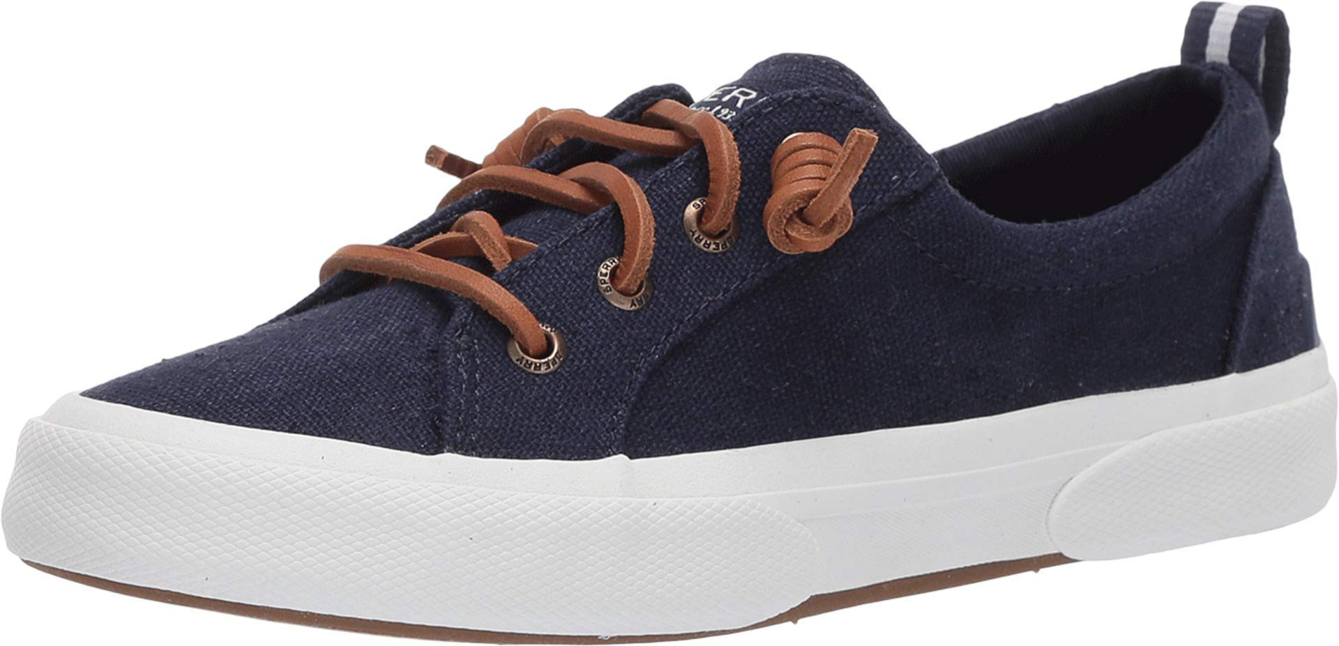 Sperry Women's Pier Wave LTT Lace-Up Sneakers - Casual Comfort Shoes for Walking & Everyday Wear - Blue - Size 9.5 B (Medium Width) - Perfect for Work, Travel & Outdoor Activities