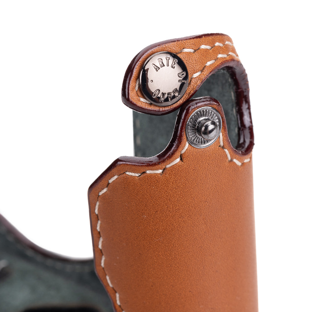 Arte di Mano Leica Q3 Half Case (Type 2 TR, Snap Secured, Tripod Mount) - Premium Novonappa Tan Leather Camera Cover | Perfect for Travel, Street & Professional Photography