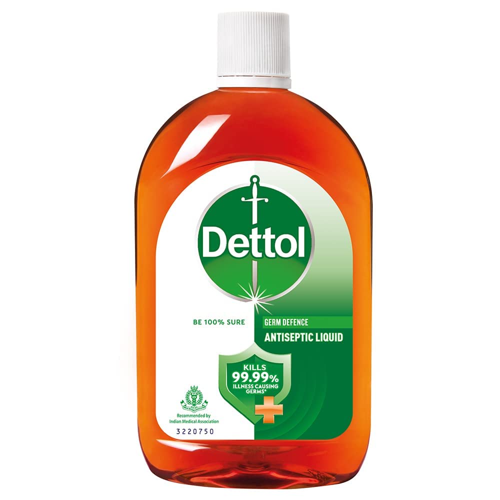Dettol Antiseptic Liquid 550ml - First Aid Wound Care, Surface Disinfection & Personal Hygiene | Kills 99.9% Germs | Ideal for Home, Hospital & Travel Use