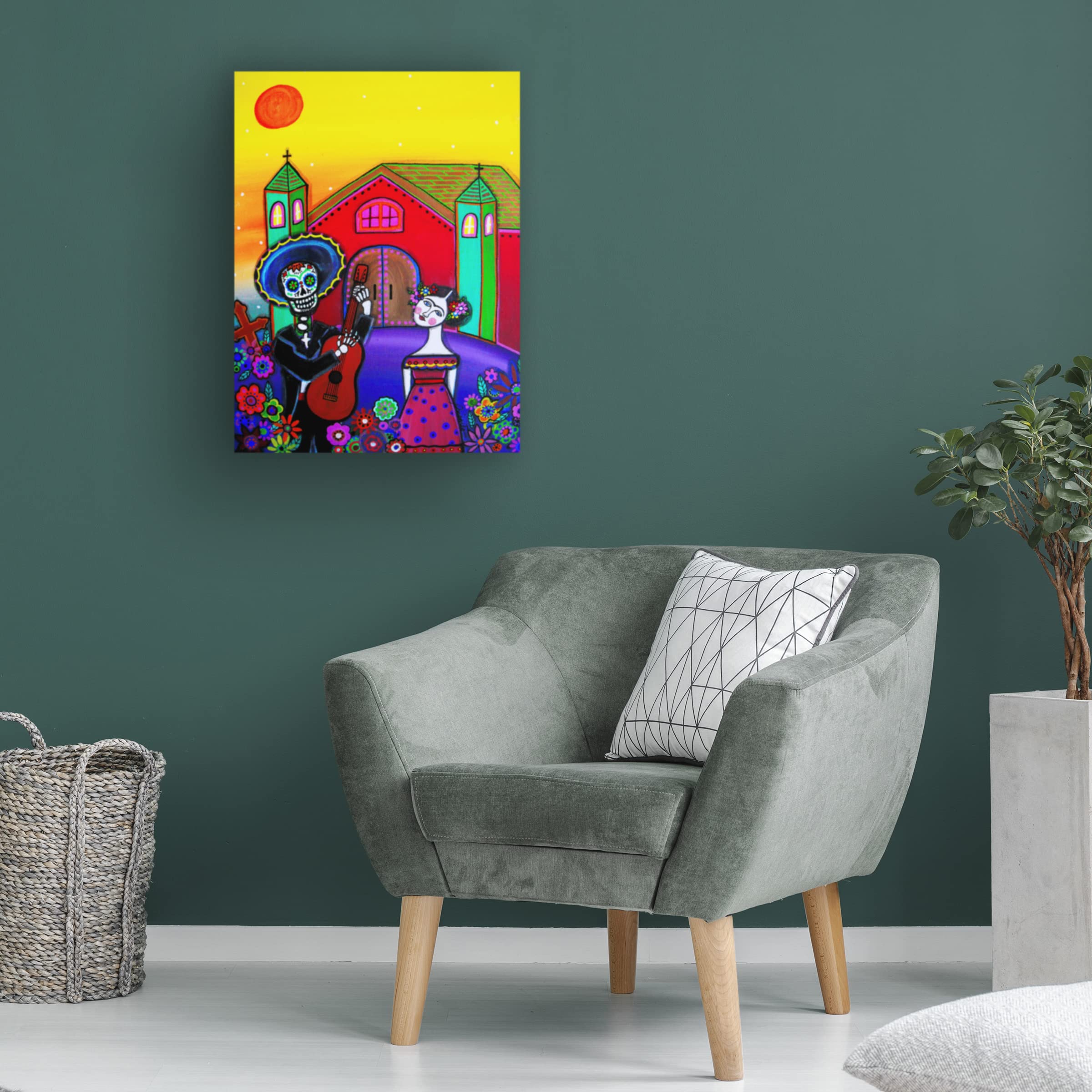 Prisarts 'Mi Solo Amor' Canvas Wall Art Print - 18x24 Inches, Romantic Spanish Love Painting for Bedroom, Living Room & Home Decor