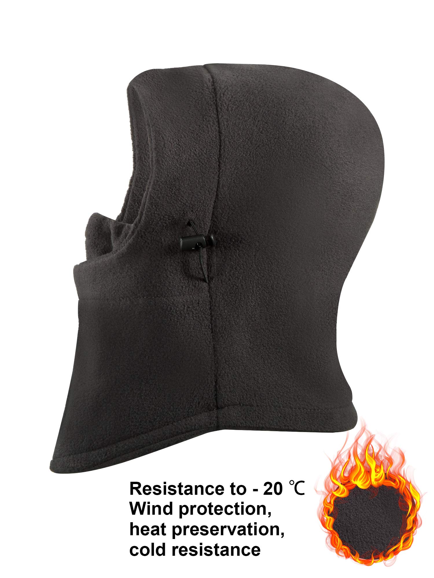 Frienda 4 Pack Balaclava Ski Mask - Windproof Fleece Face Cover for Men & Women - Adjustable Winter Face Mask for Skiing, Snowboarding, Motorcycling & Outdoor Activities