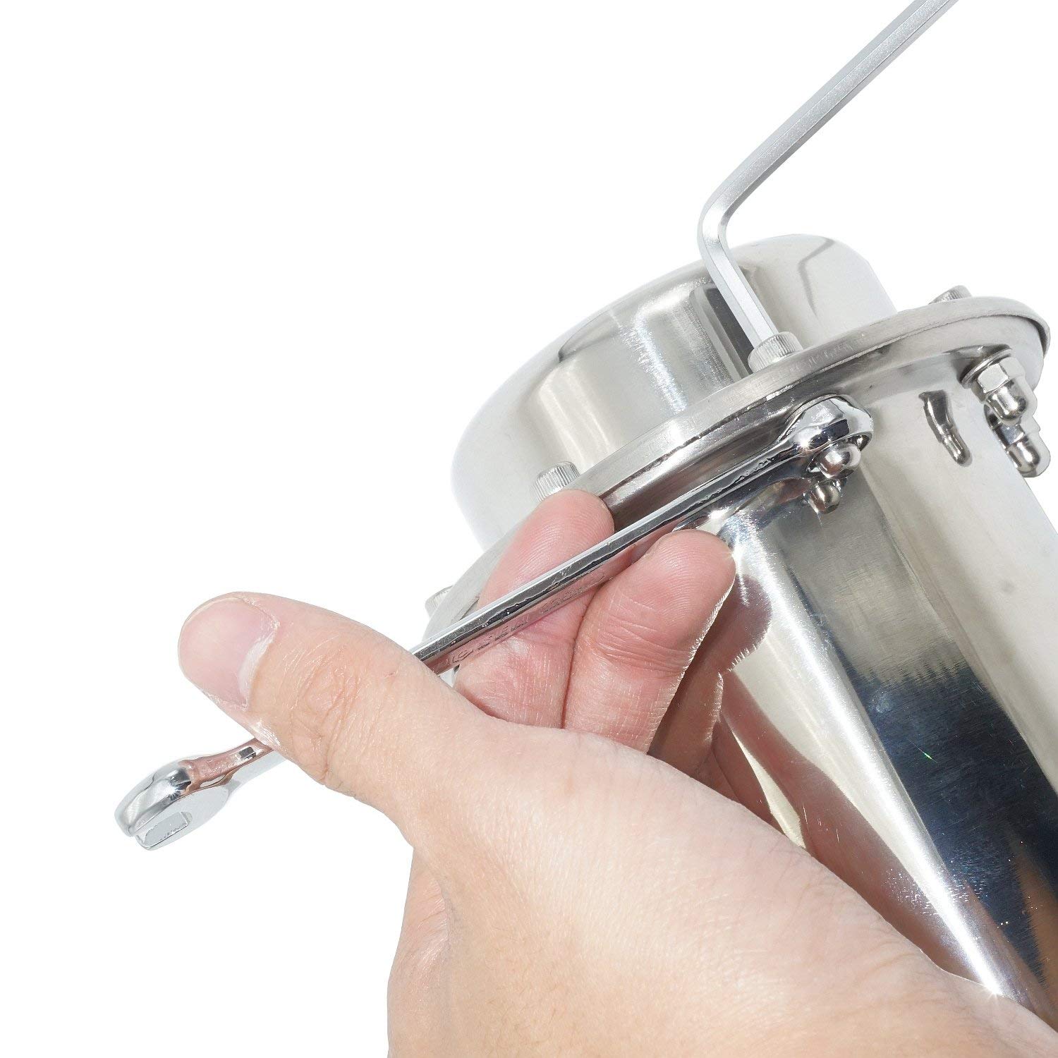 Premium Stainless Steel Time Capsule - 7.3 Inch (17CM) Waterproof & Corrosion-Proof Future Gift Container with Secure Lock - Perfect for Wedding Vows, Baby Keepsakes, Anniversary Messages & Memory Preservation