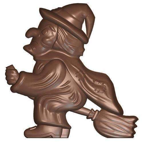 Premium Silicone Witch Chocolate Mold for Halloween Baking - Perfect for DIY Chocolate, Candy, and Dessert Decorations