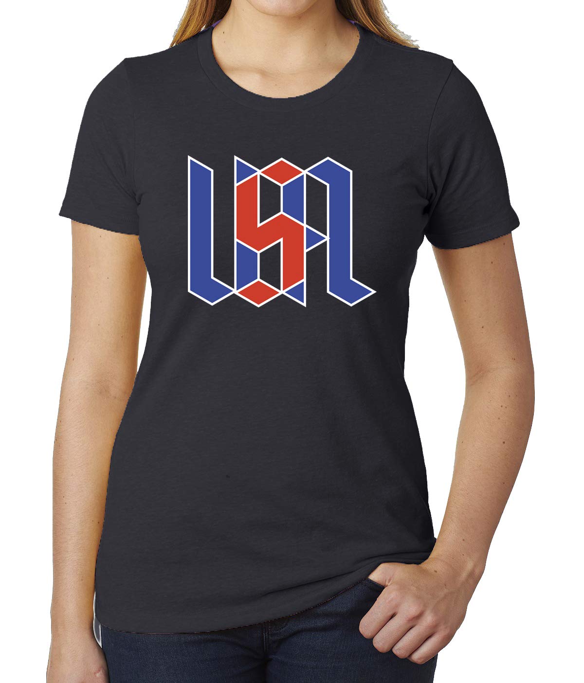 USA Patriotic T-Shirts for Women - Red White & Blue 4th of July Shirts by Mato & Hash | Perfect for Independence Day Celebrations, BBQ Parties & Summer Festivals