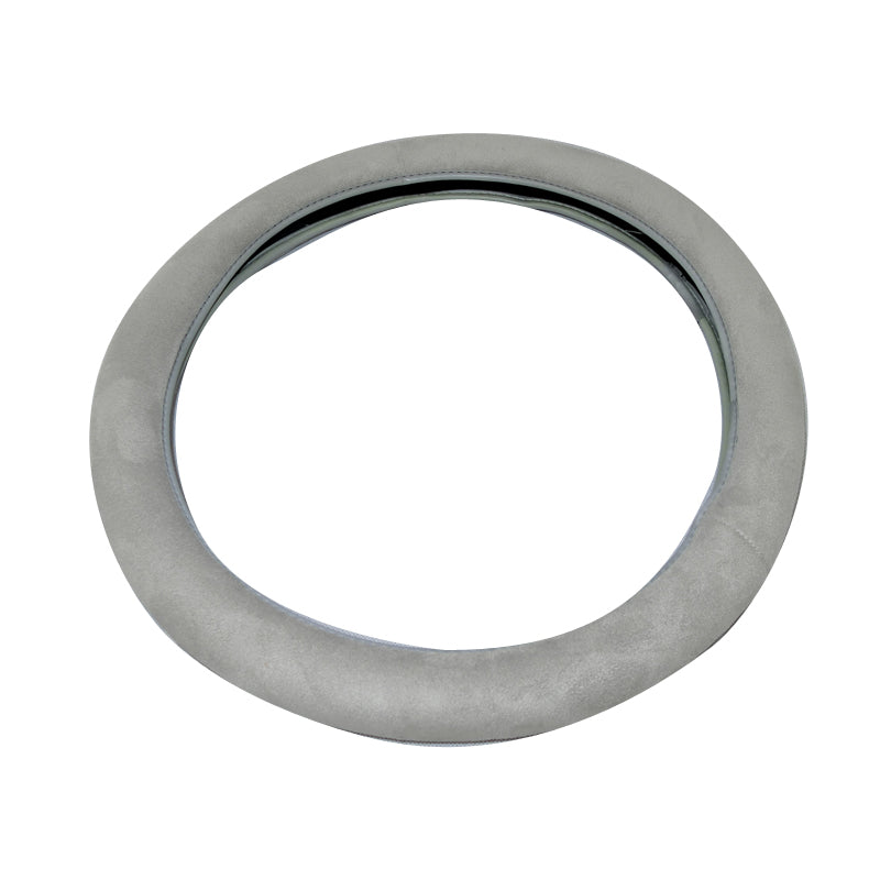 Premium 4x4 Suede Steering Wheel Cover - Soft Grey (SWC40G) for Enhanced Grip & Comfort - Perfect for Trucks, SUVs & Off-Road Vehicles