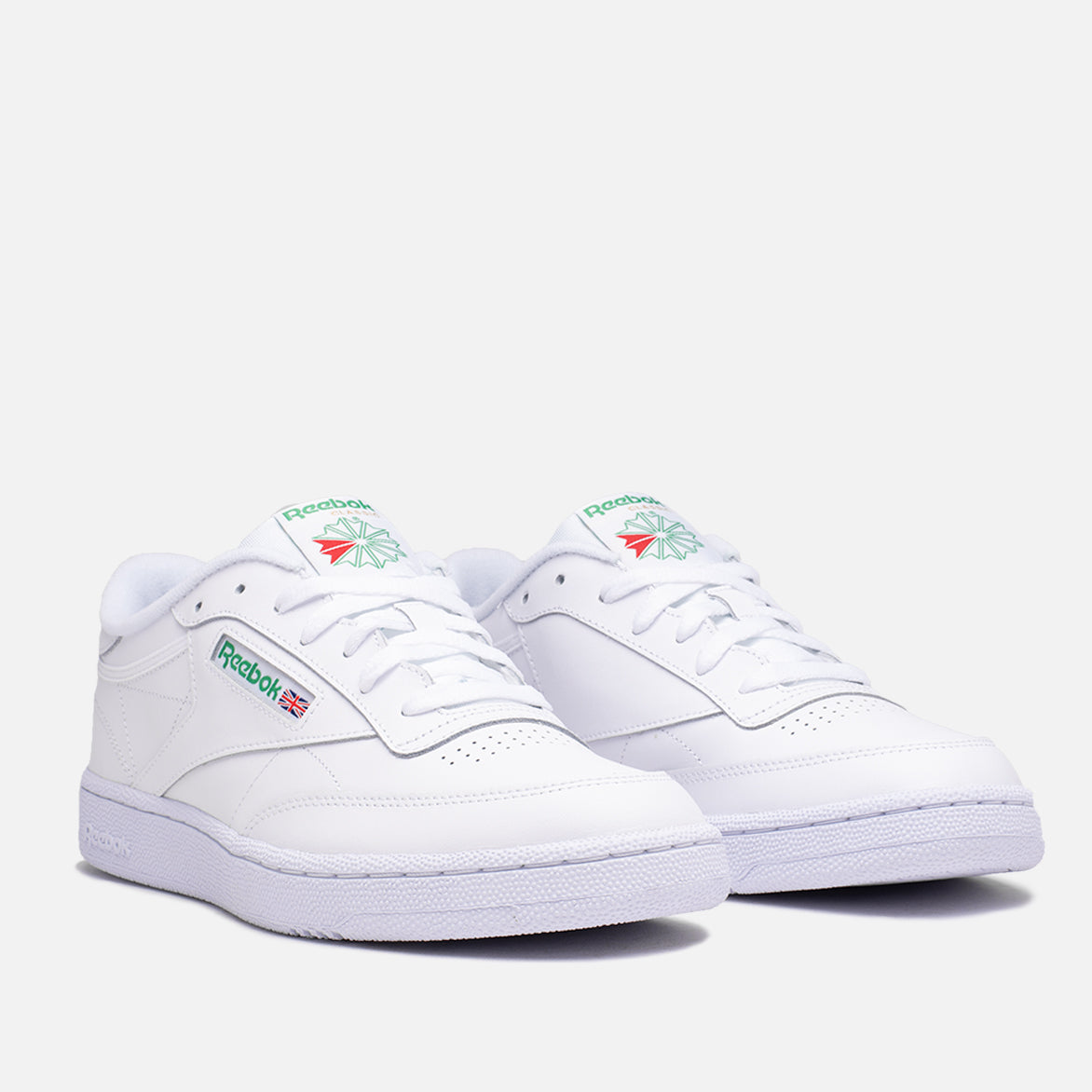 **Reebok Club C 85 Vintage Sneakers - White & Green Retro Tennis Shoes for Men & Women | Casual Wear, Street Style, Gym & Everyday Comfort**