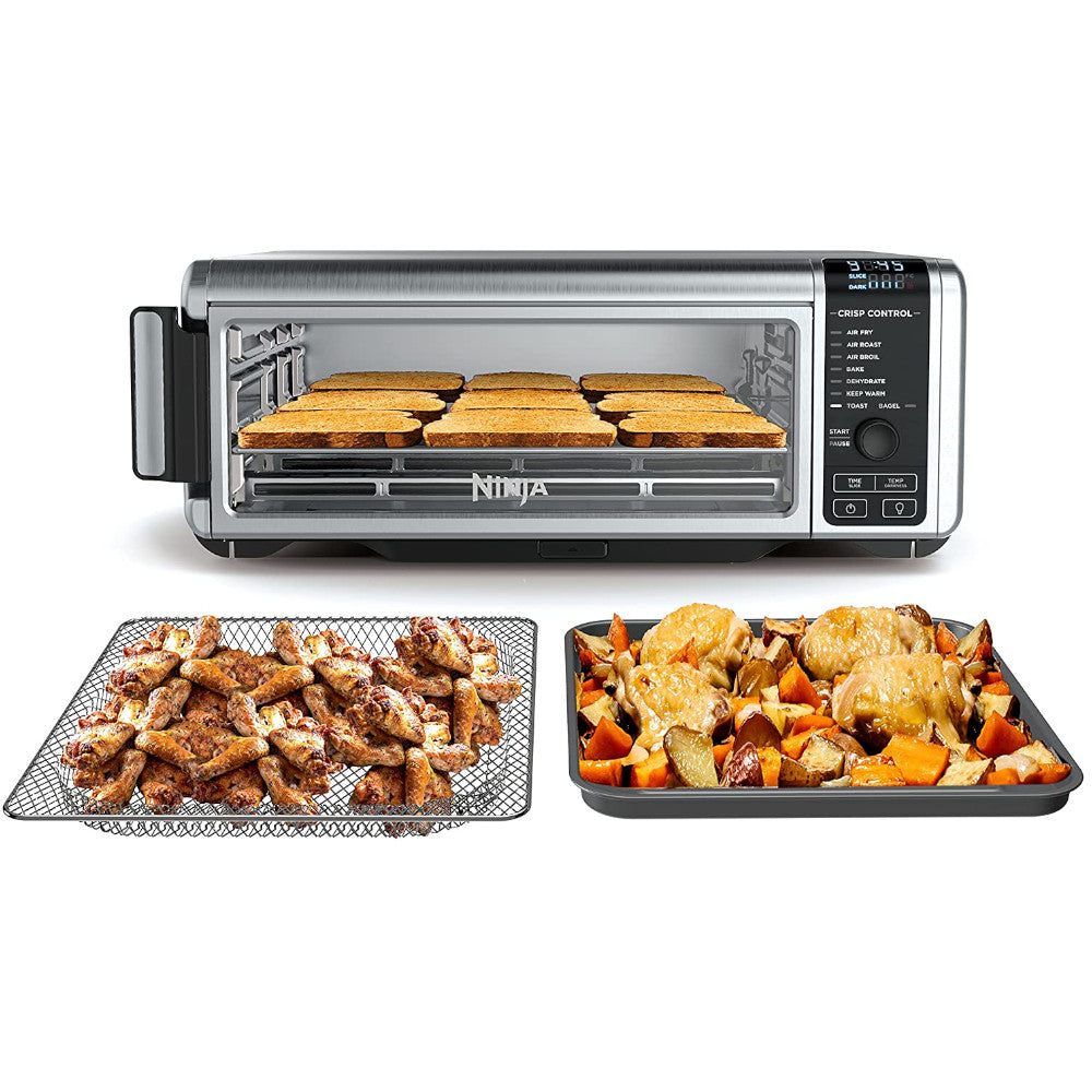 Ninja Foodi 8-in-1 Digital Air Fryer Oven with Convection Bake, Toast & Air Fry Functions | Factory Certified & Home Essentials Warranty (Model FT102) | Perfect for Healthy Cooking, Meal Prep & Family Dinners