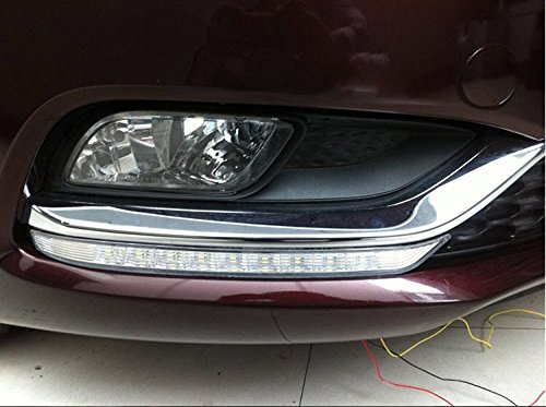 Premium White LED Daytime Running Lights (DRL) for Kia Cerato Forte K3 2014-2016 Models - Enhance Visibility & Style for Daily Commute & Night Driving