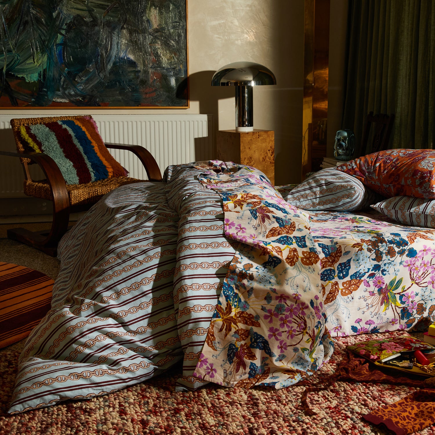 Acadia Cotton Quilt Cover Set - Premium Soft Cirrus Design - Breathable & Hypoallergenic Bedding for Cozy Nights - Perfect for Master Bedroom, Guest Room & Vacation Homes