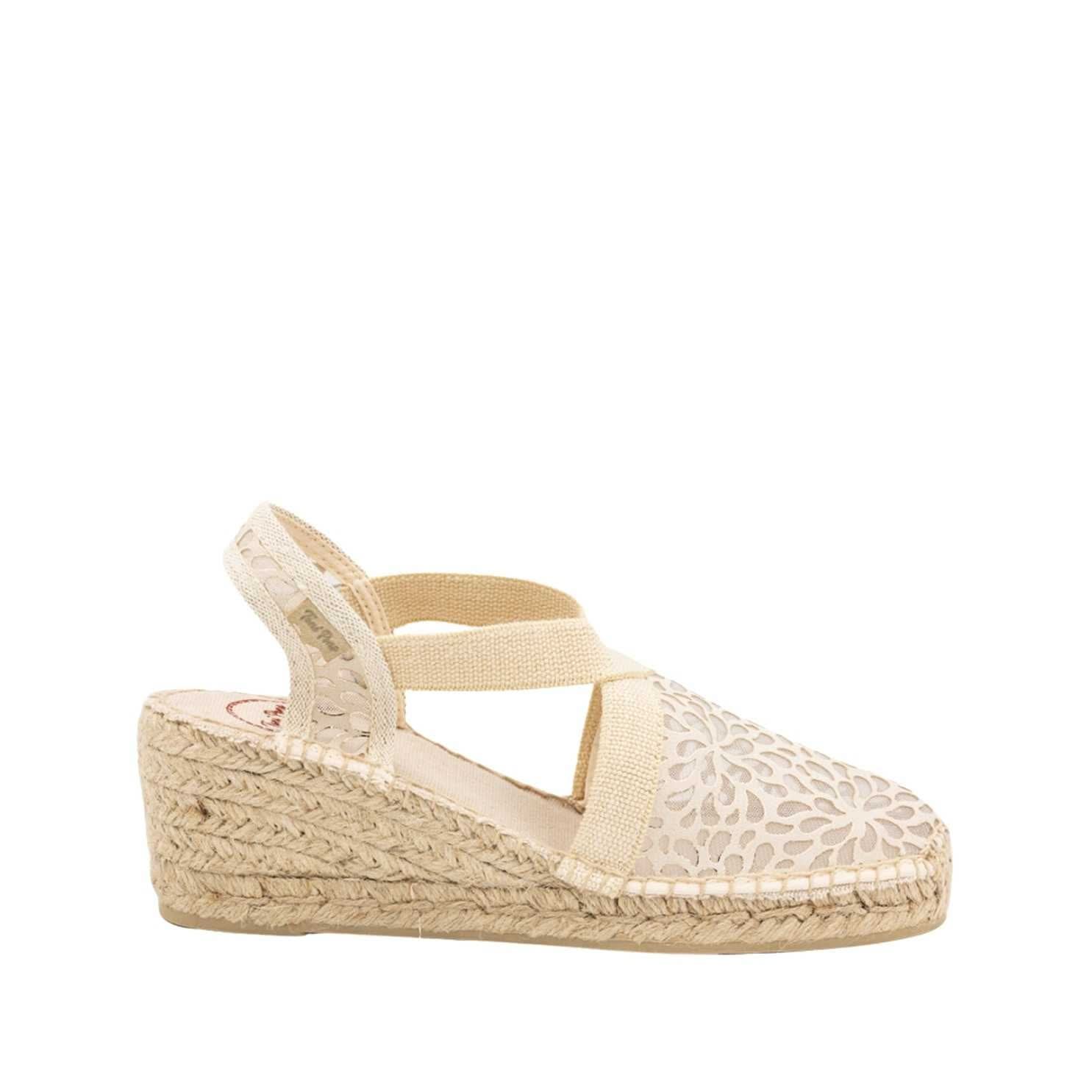 Floral Cotton Blend Wedges for Women - Comfortable Summer Sandals with Arch Support | Perfect for Beach, Vacation, and Casual Outfits
