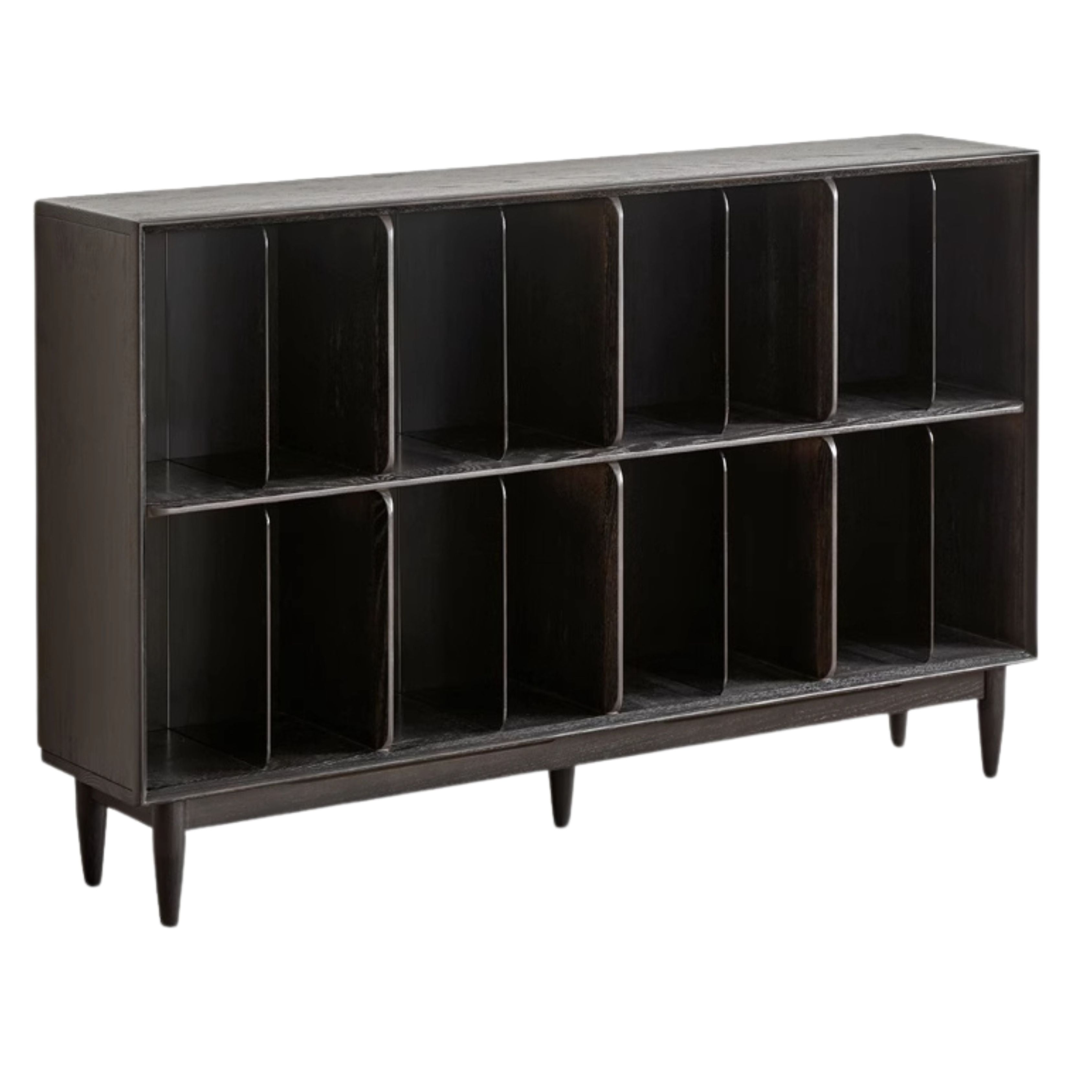 Oak Solid Wood Integrated Display Bookcase - Elegant Bookshelf for Home & Office Storage | Perfect for Living Room, Study, and Library Organization