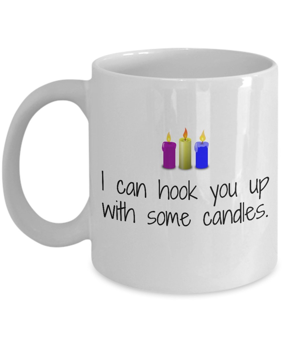 Funny Candlemaker Coffee Mug - Gift for Candle Makers - I Can Hook You Up With Some Candles - Perfect for Candle Making Enthusiasts & DIY Gift Ideas