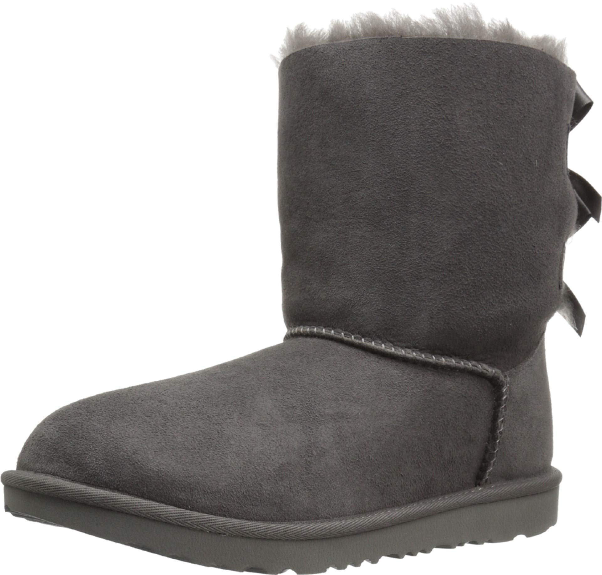 UGG Kids' Bailey Bow II Boot - Waterproof Winter Snow Boots for Girls & Boys, Warm Fuzzy Lined, Non-Slip Sole - Perfect for School, Outdoor Play & Cold Weather