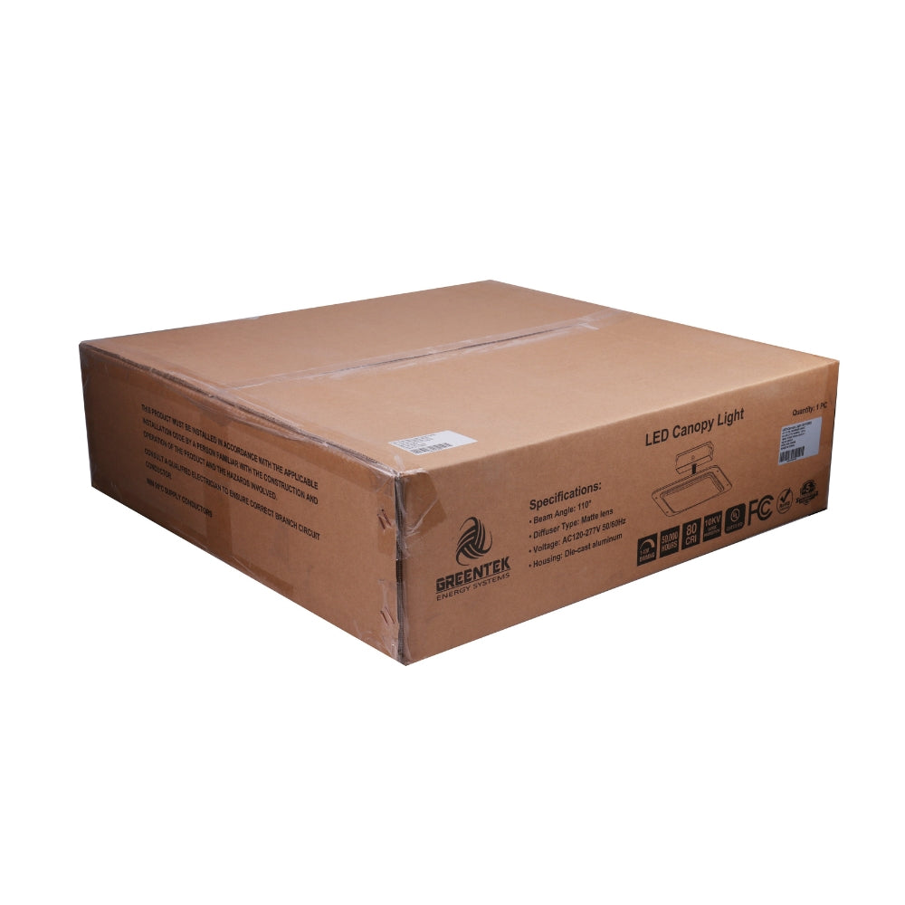 180W LED Canopy Light for Gas Stations - 5700K Bright White - UL & DLC Certified - Weatherproof JBox - Perfect for Outdoor Commercial Lighting at Convenience Stores, Parking Lots & Car Washes