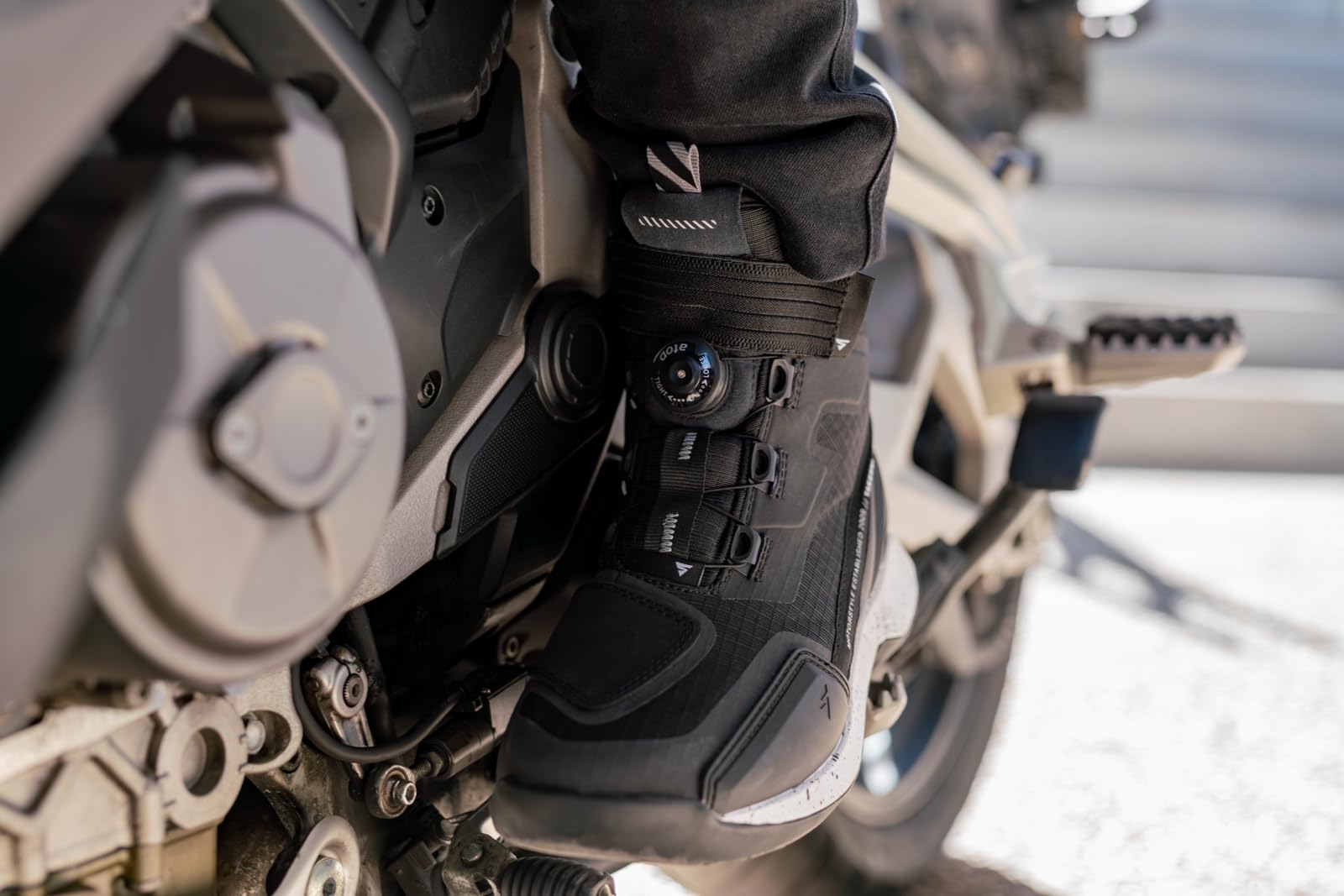 SHIMA TAKESHI VENT Men's Motorcycle Riding Shoes - Breathable Street Bike Shoes with ATOP Closure System, Reinforced Ankle Support, Anti-Slip Rubber Sole & Gear Pad - Perfect for Urban Commuting & Long-Distance Riding (Black, Size 11.5 US)
