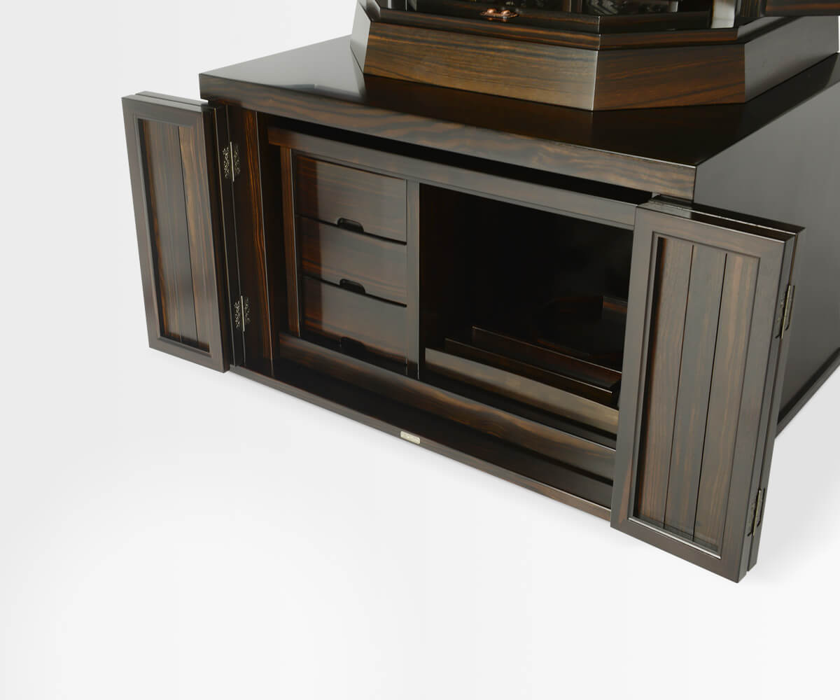 SGI Soka Gakkai Butsudan 27 EBONY Buddhist Altar - Handcrafted Wooden Shrine for Home Meditation & Prayer | Perfect for Buddhist Practitioners & Spiritual Decor