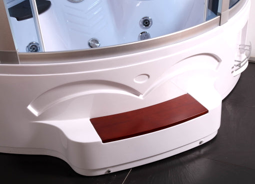 GSI Corner Steam Shower and Bathtub Enclosure 61 x 61 Inches - GT0514 Model for Luxurious Spa Experience at Home | Perfect for Small Bathrooms & Modern Bathroom Designs