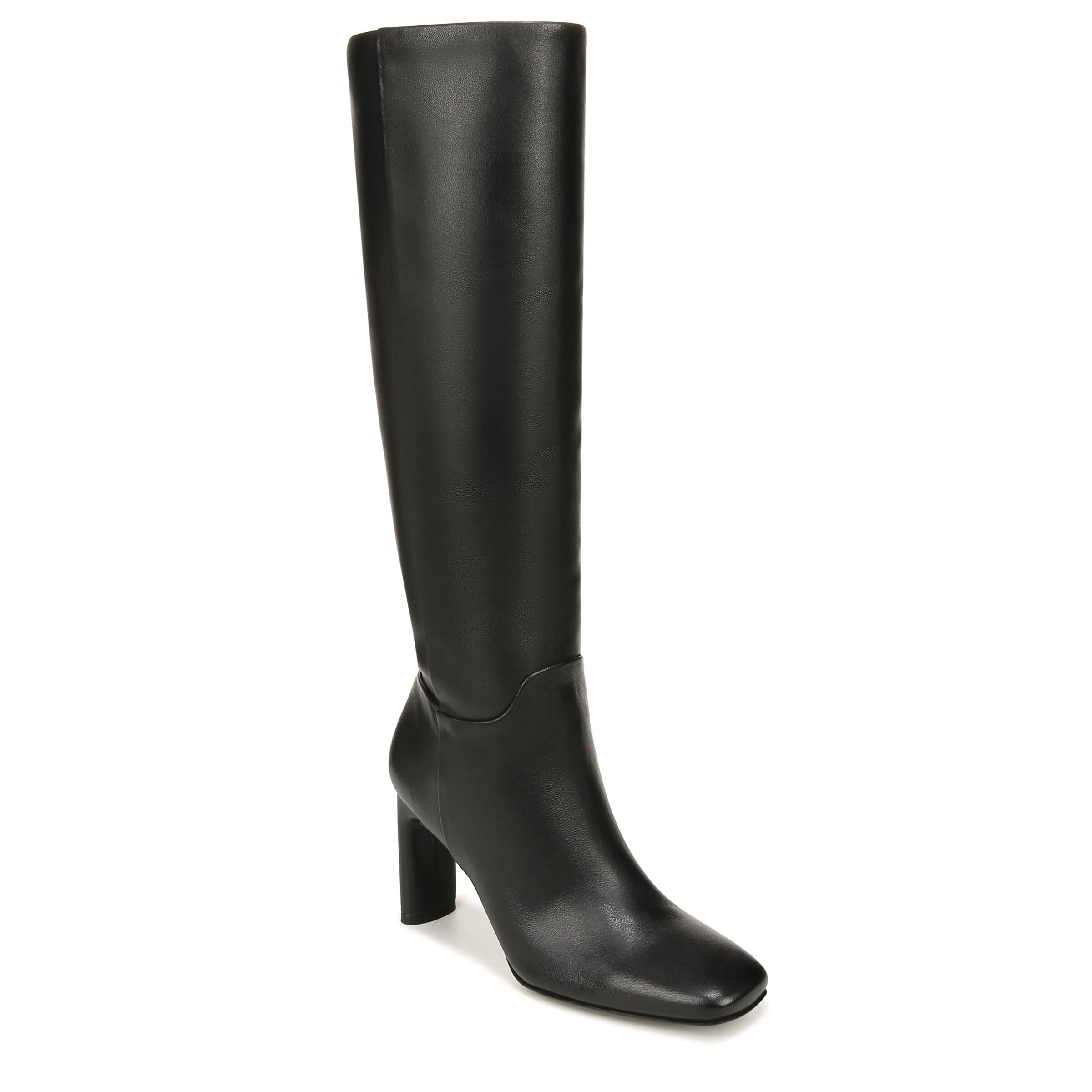 Franco Sarto Women's Flexa High Square Toe Knee High Boots - Comfortable & Stylish Leather Boots for Fall Winter Fashion, Office Wear & Casual Outfits