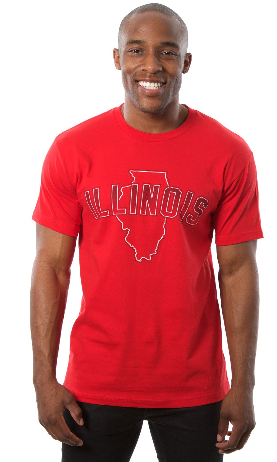 Official Illinois State Red T-Shirt - Comfortable Cotton Apparel for Men & Women - Perfect for Sports, Travel, and Casual Wear