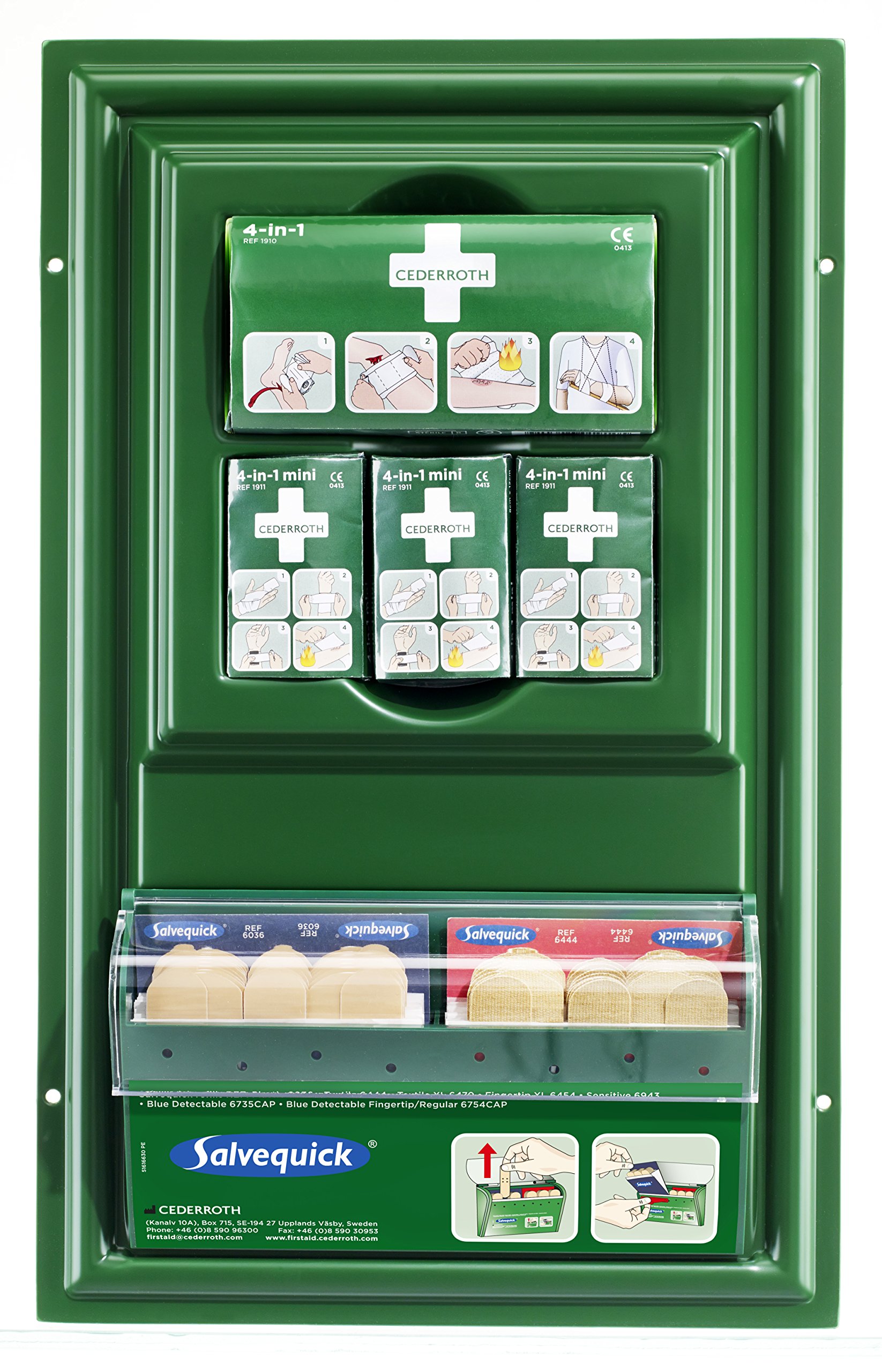 Mini First Aid Station Kit - Compact Emergency Medical Supplies for Home, Office, Car & Travel - Essential Safety Equipment for Cuts, Burns & Injuries