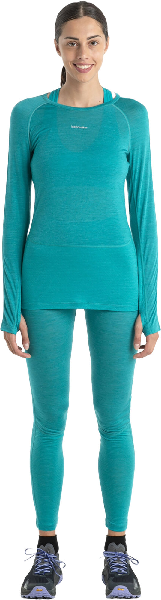 125 Zoneknit Long Sleeve Crew Neck Top for Women - Soft Breathable Workout Shirt - Perfect for Yoga, Running & Gym Training