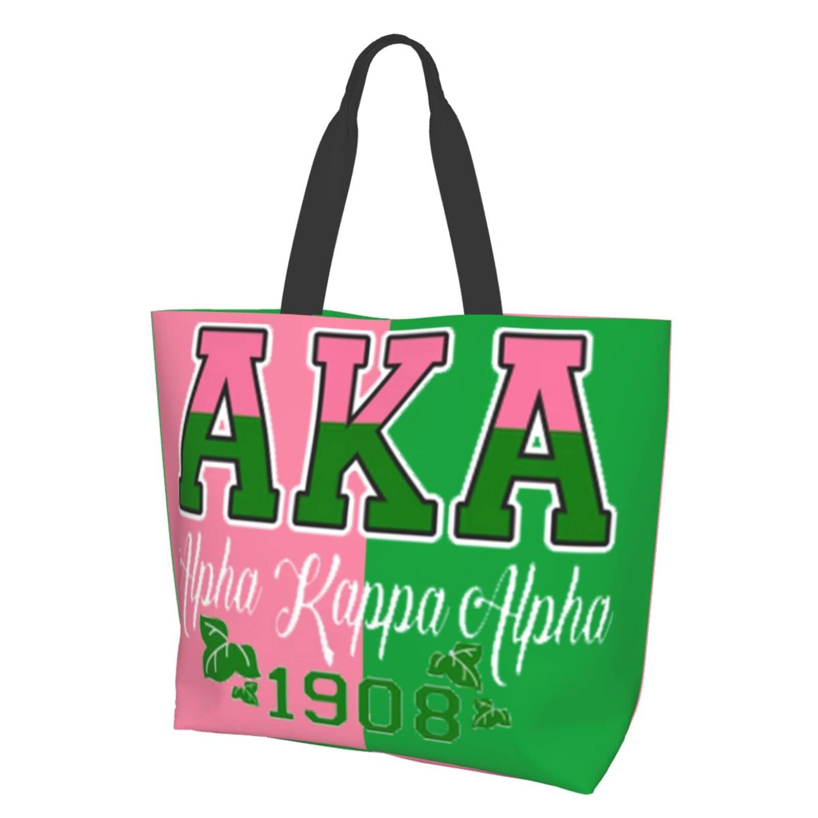 Foldable Waterproof Lightweight Anime Tote Bag for Women - Reusable Shopping Tote for Beach, Grocery, Travel & College (AKA Sorority Style)