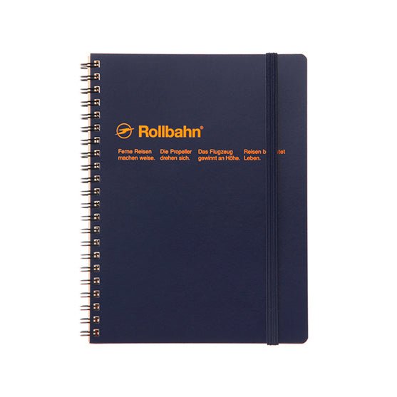 Delfonics Rollbahn A5 Notebook with Pockets - Stylish Planner for Work, School & Travel - Perfect for Organizing Notes, Sketches & Documents