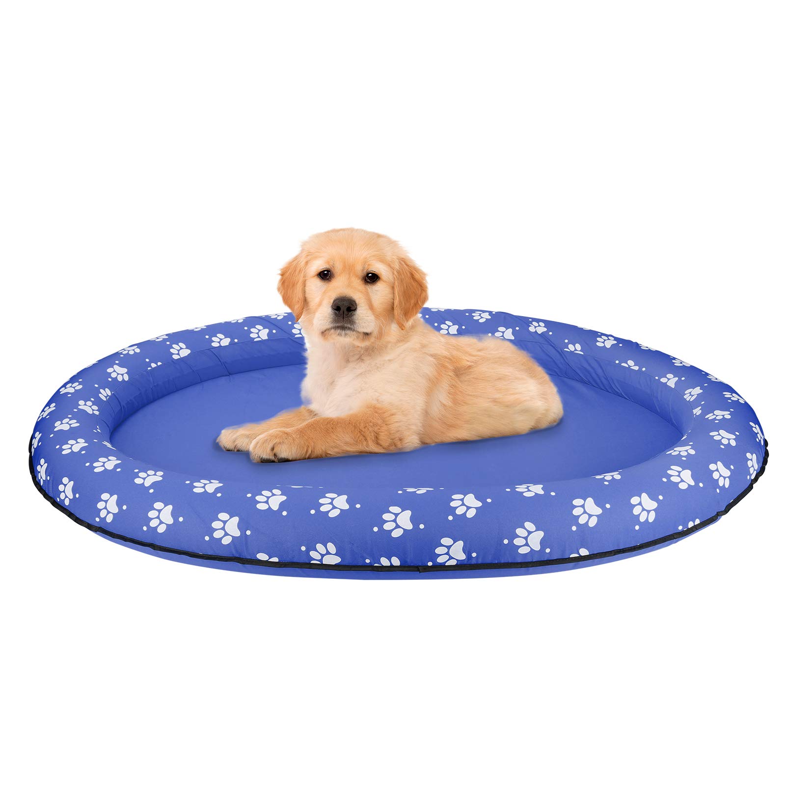 **Premium Inflatable Dog Pool Float for Large & Small Dogs - Durable Oxford Cloth Design, Summer Pet Swimming Raft for Puppies & Adult Dogs - Perfect for Backyard Pools, Lakes & Beach Fun**