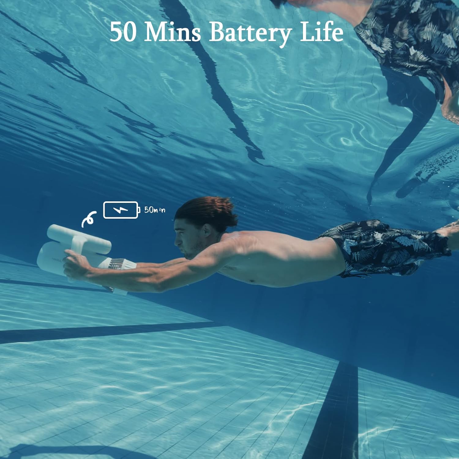 Best Underwater Scooter for Kids - 2 Speed Modes, 50 Min Runtime, 15M Waterproof - Perfect for Pool, Beach & Water Sports | Hagul