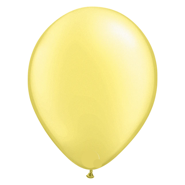 16 Inch Pearl Lemon Chiffon Plain Balloons - Elegant Party Decorations for Weddings, Baby Showers & Birthday Celebrations