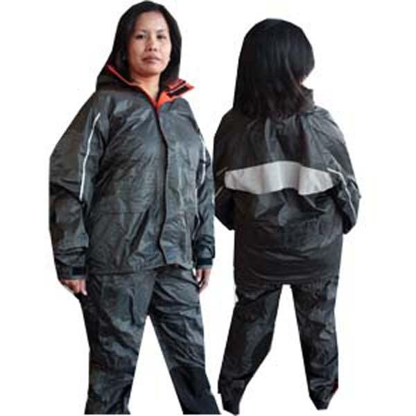 Waterproof Rain Suit for Men & Women - Lightweight Black Rain Jacket & Pants Set for Outdoor Activities, Hiking, Camping & Commuting